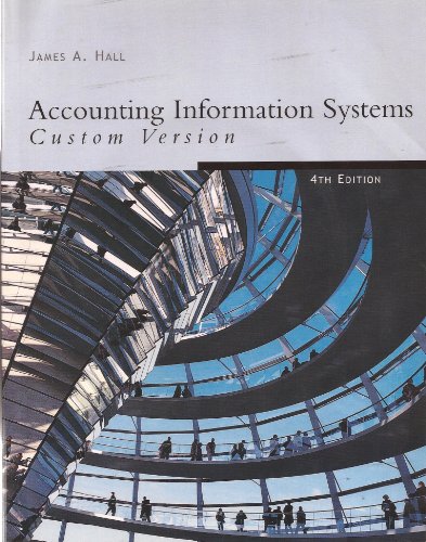 accounting information systems 4th edition james a. hall 0324335571, 9780324335576