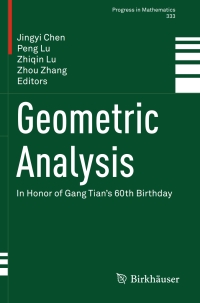 geometric analysis 1st edition jingyi chen, peng lu, zhiqin lu 3030349527, 9783030349523