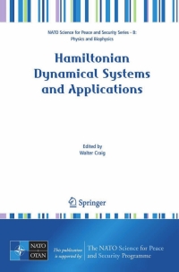 hamiltonian dynamical systems and applications 1st edition walter craig 1402069634, 9781402069635
