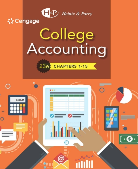 college accounting chapters 1-15 23rd edition james a heintz, robert w. parry 0357390415, 9780357390412