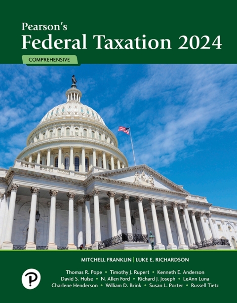pearsons federal taxation comprehensive 2024 37th edition mitchell franklin, luke e. richardson 0138236372,