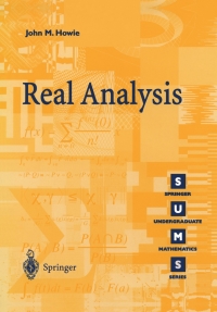 real analysis 1st edition john m. howie 1852333146, 9781852333140