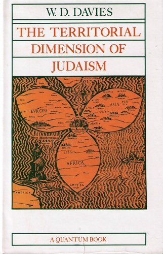 the territorial dimension of judaism 1st edition w. d. davies 0520043316, 9780520043312