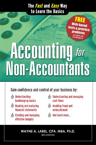 accounting for non accountants the fast and easy way to learn the basics 3rd edition wayne label 1402273053,