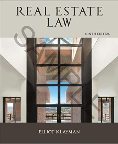 real estate law 9th edition elliott klayman 1475431627, 9781475431629