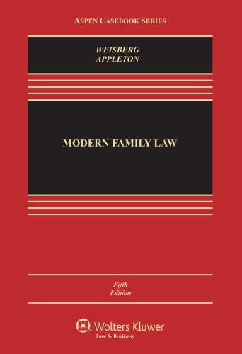 modern family law 5th edition d. kelly weisberg, susan frelich appleton 1454825111, 9781454825111