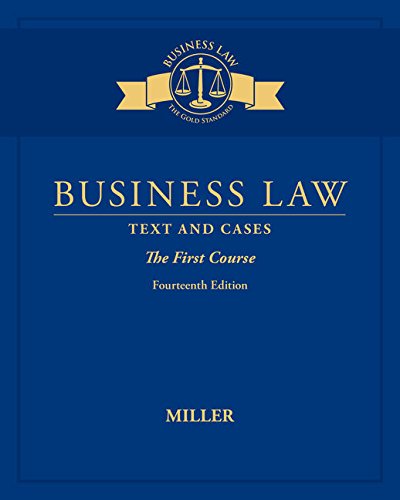 business law text and cases the first course 14th edition roger leroy miller 1305967267, 9781305967267