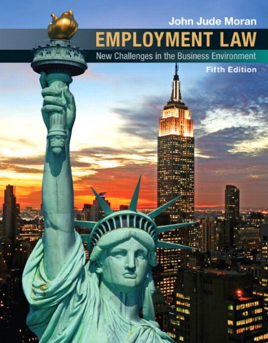 employment law 5th edition john j.moran 0136088791, 9780136088790