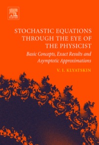 stochastic equations through the eye of the physicist basic concepts exact results and asymptotic