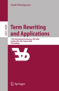 term rewriting and applications 1st edition frank pfenning 3540368345, 3540368353, 9783540368342,