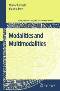 modalities and multimodalities 1st edition walter carnielli, claudio pizzi 1402085893, 1402085907,