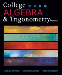 college algebra and trigonometry 6th edition levitan, kolman, shapiro 1932741429, 1596028548, 9781932741421,