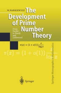 the development of prime number theory 1st edition wladyslaw narkiewicz 3540662898, 9783540662891