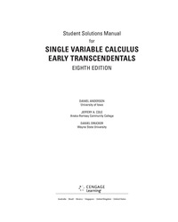 Student Solutions Manual For Stewarts Single Variable Calculus Early Transcendentals