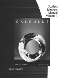 student solutions manual volume 1 calculus 9th edition ron larson 0547213093, 9780547213095