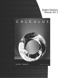 student solutions manual volume 2 calculus 9th edition ron larson, bruce h. edwards 0547213107, 9780547213101