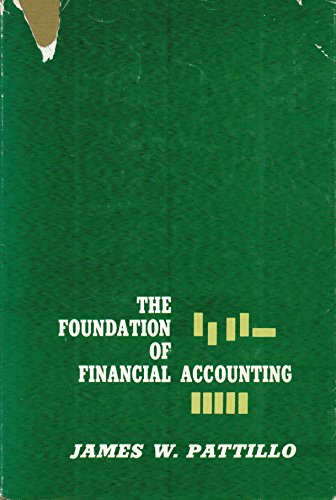 the foundation of financial accounting 1st edition james w pattillo 0598366970, 9780598366979