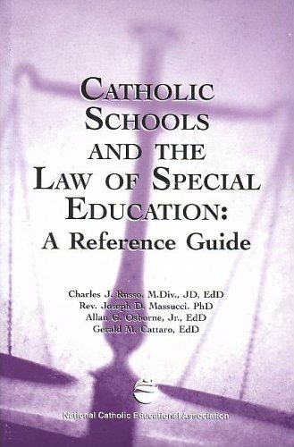 catholic schools and the law of special education 1st edition j. d. russo , joseph d. massucci , allan g. ,