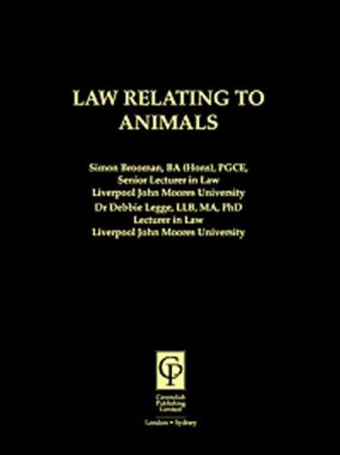 law relating to animals 1st edition debbie legge , deborah legge , simon brooman 1859412386, 9781859412381