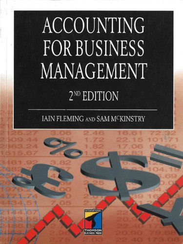 accounting for business management 2nd edition iain fleming,  sam mckinstry 1861521081, 9781861521088