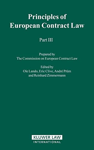principles of european contract law part 3 1st edition ole lando, eric clive, andre prum ,reinhard zimmermann