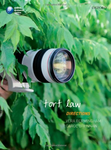 tort law directions 1st edition vera bermingham , carol brennan 0199227985, 9780199227983