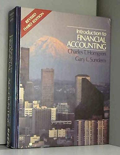 introduction to financial accounting 3rd edition horngren, charles t sundern 0134831160, 9780134831169