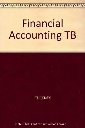 financial accounting tb 8th edition stickney 0030202973, 9780030202971