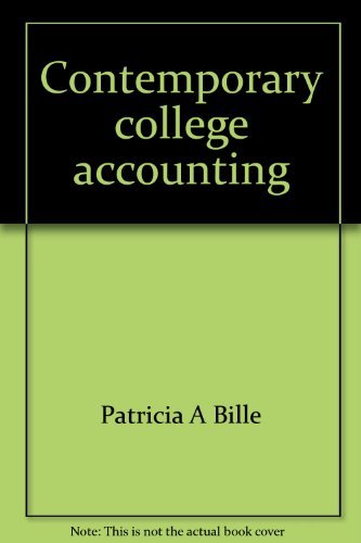 contemporary college accounting 1st edition patricia a.  bille 0395592895, 9780395592892