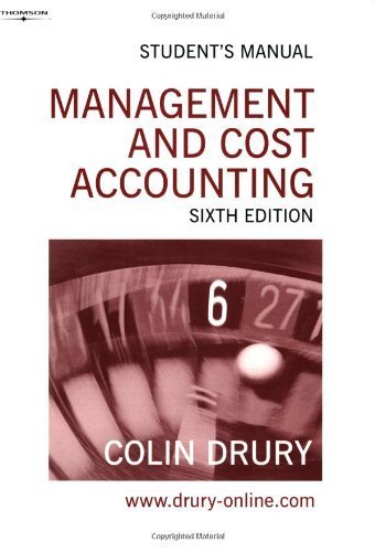 management cost accounting 6th edition colin drury 184480187x, 9781844801879