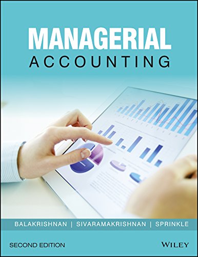 managerial accounting 2ed 2nd edition balakrishnan sprinkle 8126562889, 9788126562886
