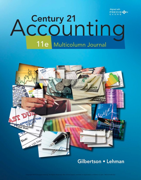 accounting multicolumn journal 11th 011th edition gilbertson, claudia bienias, lehman, mark w. 1337670405,