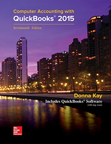 mp computer accounting with quickbooks 2015 with student resource cd rom 17th edition kay, donna 1259620727,