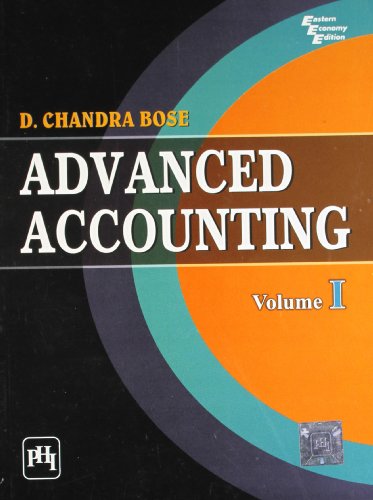 advanced accounting volume 1 1st edition d chandra bose 8120339193, 9788120339194