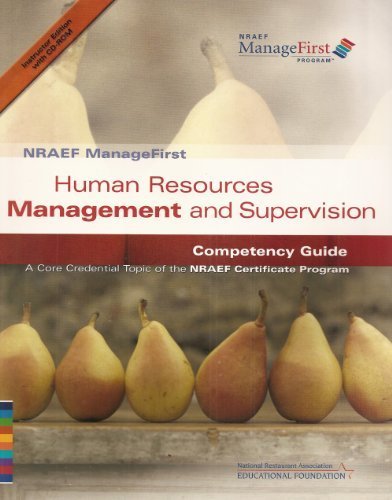 nraef managefirst human resources management and supervision competency guide a core credential topic of the
