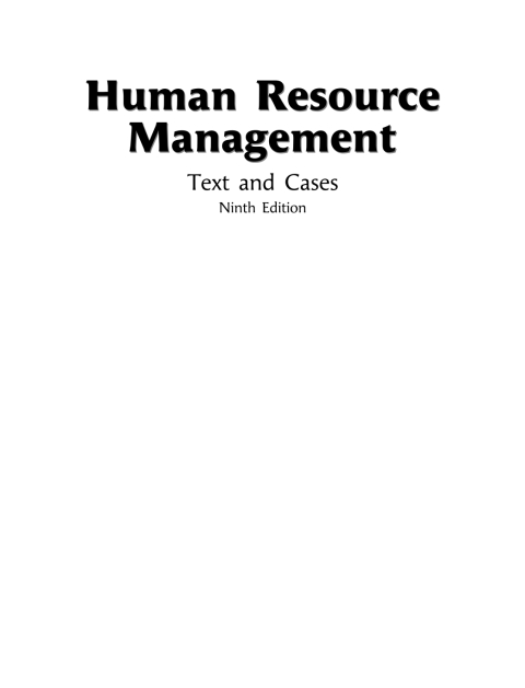 human resource management 10th edition aswathappa k 9354600220, 9789354600227