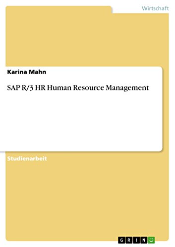sap r 3 hr human resource management 1st edition karina mahn 3640210859, 9783640210855