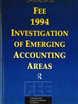 fee 1994 investigation of emerging accounting areas 1st edition federation des experts comptables europeens