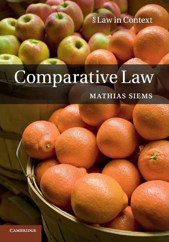 comparative law 2nd edition mathias siems 0521177170, 9780521177177