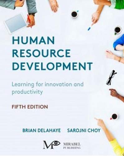 human resource development learning for innovation and productivity 5th edition brian delahaye , sarojni choy