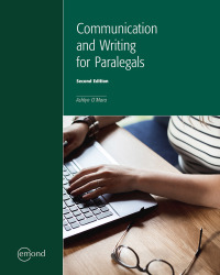 communication and writing for paralegals 2nd edition ashlyn omara 1774623056, 9781774623053