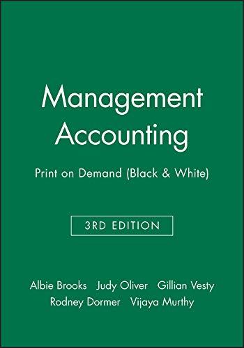 management accounting 3rd edition leslie g. eldenburg, albie brooks, judy oliver, rodney dormer, gillian