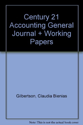 accounting general journal + working papers 1st edition gilbertson, claudia bienias 0324529228, 9780324529227
