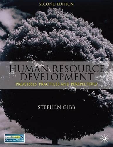 human resource development process practices and perspectives 2nd edition stephen gibb 1403987327,
