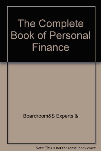 the  book of personal finance 2nd edition boardrooms experts and editors staff 088723013x, 9780887230134