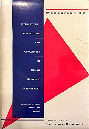 international perspectives and challenges in human resource management 1st edition daniel j. b. mitchell ,