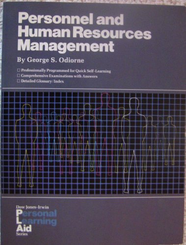 personnel and human resource management 1st edition george s. odiorne 0870943405, 9780870943409