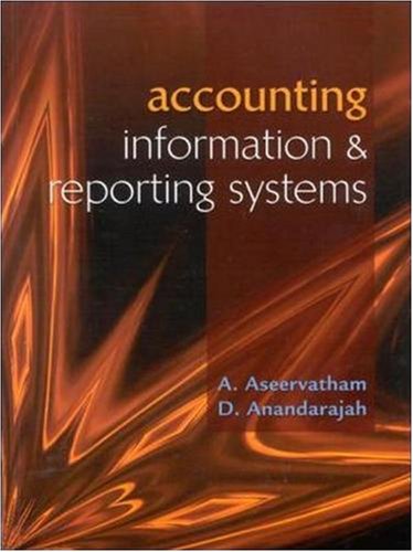 accounting information and reporting systems 1st edition al aseervatham 0074711407, 9780074711408