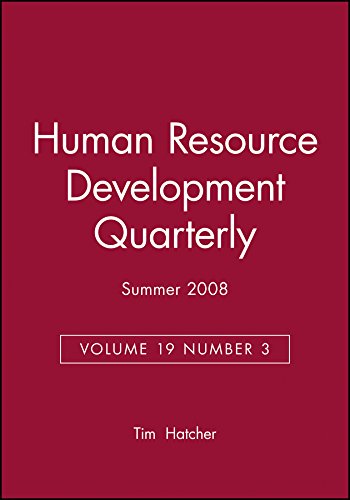 human resource development quarterly volume 19 number 3 3rd edition timothy g. hatcher 0470408677,