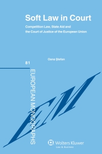 soft law in court competition law  state aid  and the court of justice of the european union 1st edition
